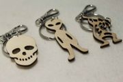 Car Amulet Super Personalised Different Symbol Skulls Alien Fun Keychain Keyring
