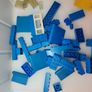Vintage Lego Blocks Train Tracks 1960s onward wt Patent Pending Pieces Red Yellow Blue Clear Image 2