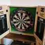 Wooden Dartboard Cabinet Image 2