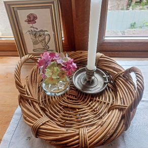 Vintage Wicker Tray