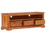 TV Cabinet 120x30x40 cm Solid Acacia Wood Image 4