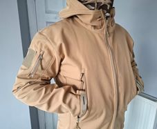 Army soft shell Khaki Jacket. Size L