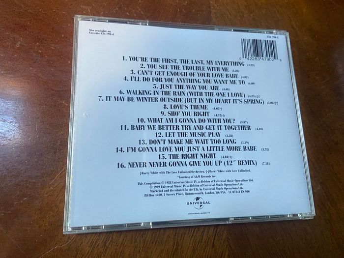 Barry White The Collection CD