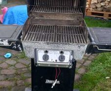 Vintage Ducane 1305 Cast Aluminum Gas BBQ (Model 1305SHLPE) with weather proof cover - Premium Heavy Duty