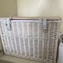 Large White Wicker Stoage Basket Image 4
