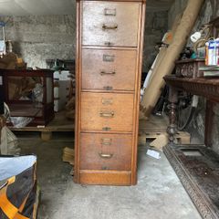 Antique filing cabinet - Oak