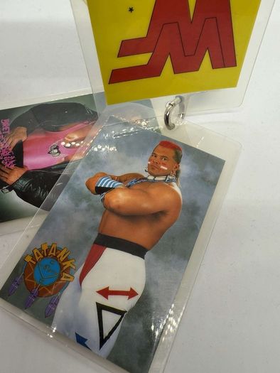 wwe WWF European Tour cards Tatanka ,Bret Hart & The Undertaker