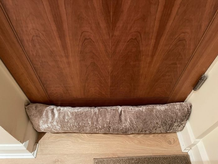 Gold Velvet Plush Draft Excluders (set of 4)