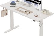 Electric Standing Desk, 120 x 60 cm Height Adjustable Sit Stand Desk