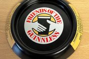 Guinness metal advertising pub ashtray