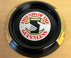 Guinness metal advertising pub ashtray