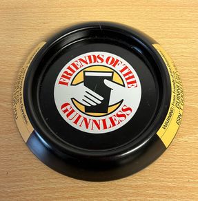Guinness metal advertising pub ashtray
