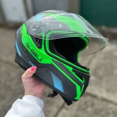 motorbike Helmet and matching gloves