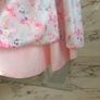 Designer boutique J&J Afinity Paris dress evening gown back long tail 10 to 12 M blush pink Image 7