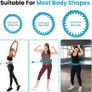 Weighted Hula Hoop, 24 Detachable Knots,Lightweight Adjustable Hula Ring Hoops for Adults and Children Fitness Exercise and Fun Image 3