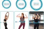 Weighted Hula Hoop, 24 Detachable Knots,Lightweight Adjustable Hula Ring Hoops for Adults and Children Fitness Exercise and Fun.