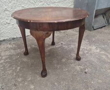 Round Wooden Side Table