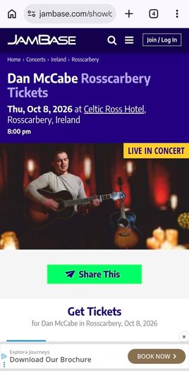 Dan McCabe Tickets