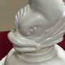 Vintage Leeds Creamware Dolphin / Fish Candlesticks Image 3