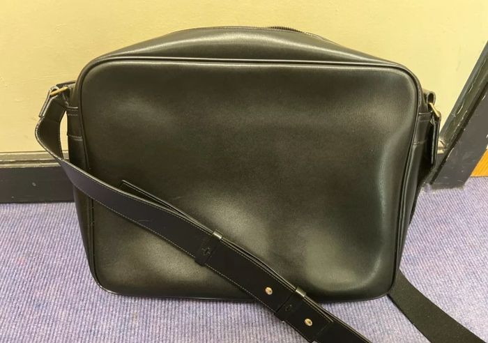 Paul Smith Accessories Men's City Embossed Cross Body Bag - Black Leather