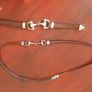 GUCCI style Mens Horse bit leather wrap round braclet Image 2
