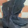 XTI Black Faux Suede Over The Knee Boot. Image 5