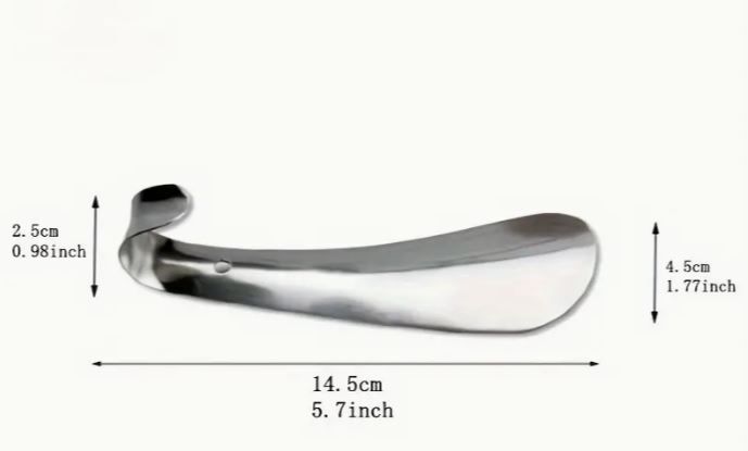 Stainless Portable Shoehorn, new.