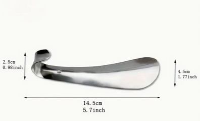 Stainless Portable Shoehorn, new.