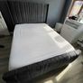 Ottoman Winged Panel Plush Velvet Upholstered Bed Frame Double & King Size Bed Image 9