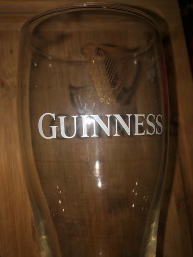 Guinness pint glass