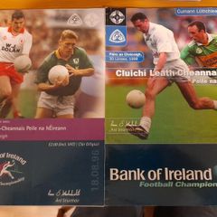 GAA various All Ireland SFC quarter and semi finals programmes