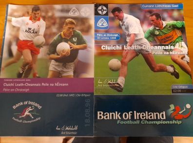 GAA various All Ireland SFC quarter and semi finals programmes