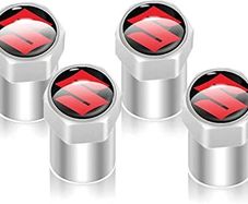 4 Pcs Metal Car Tyre Valve Caps for Suzuki Jimny Vitara Quick Sx4, Tire Stem Dust Covers