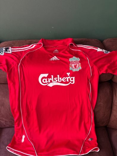 Jamie Carragher signed Liverpool jersey