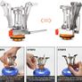 Camping Stove with Fuel Can Stabilizer, Portable Windproof Camping Gas Stove with Carry Case, Mini Foldable Gas Tank Tripod, Pocket Stove Perfect for Camping, Hiking and Trekking Image 3