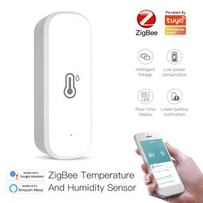 Tuya WiFi Temperature Humidity Sensor SmartLife Remote Monitor For Smart Home Workwith Alexa Google Assistant