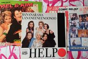 Three Comic Relief 12" singles on vinyl