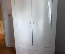 White Freestanding Wardrobe