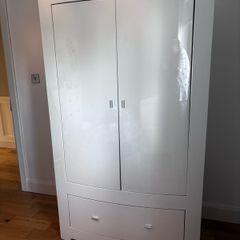White Freestanding Wardrobe