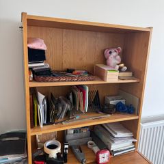 Wooden shelving unit