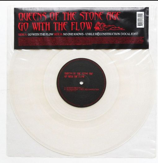Queens Of The Stone Age -go With The Flow 12" Clear 2003 Uk Pressing Qotsa Kyuss
