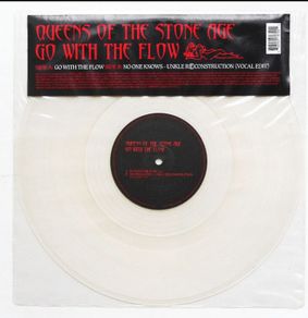 Queens Of The Stone Age -go With The Flow 12" Clear 2003 Uk Pressing Qotsa Kyuss