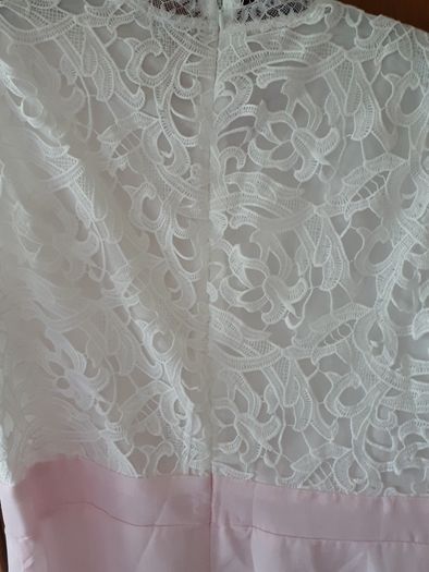 White&Baby pink dress
