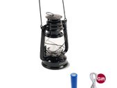 Black 25CM USB Charging Vintage Camping Lantern Light