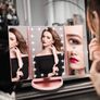 Vanity Makeup Mirror,1x/2x/3x Tri-Fold Makeup Mirror with 21 LED Lights and Adjustable Touch Screen Image 10