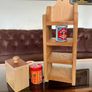 Rustic Decor Wooden Wall Hanging Counter Display Shelf 3 Tier or 4 Image 10