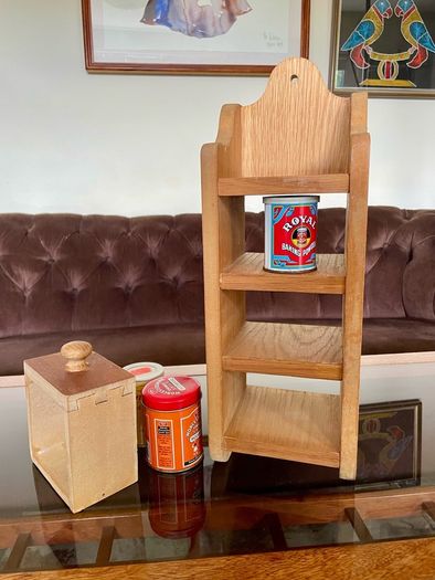 Rustic Decor Wooden Wall Hanging Counter Display Shelf 3 Tier or 4