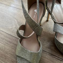 Sandals gold heels