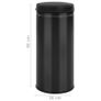 Automatic Sensor Dustbin 80 L Carbon Steel Black Image 7