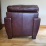 Brown leather armchairs Image 7